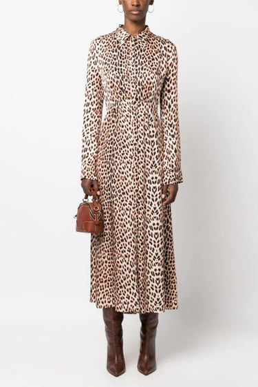 THE TWILIGHT LEOPARD PRINT SATIN MIDI DRESS-Dress-Forte_Forte-Debs Boutique